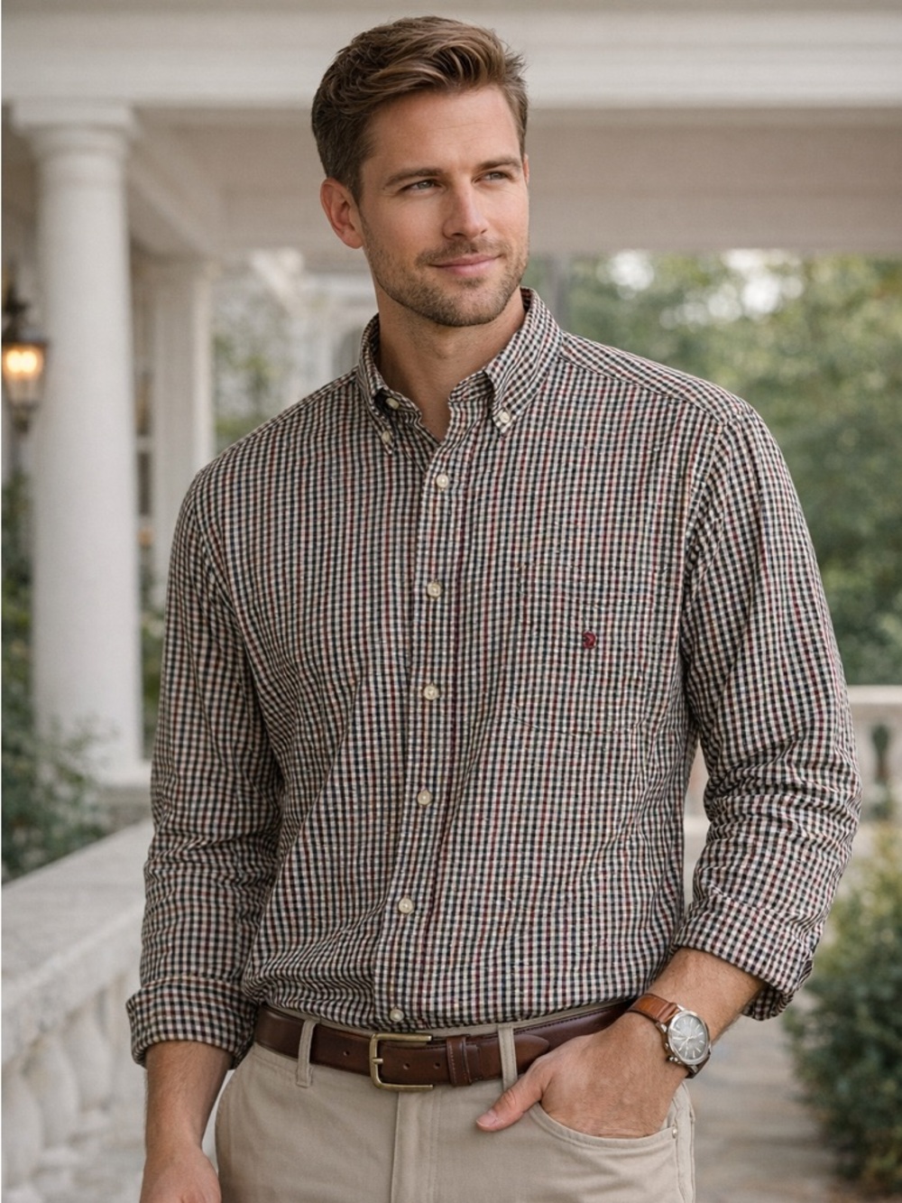 Duck Head Flannel Plaid Button-Down Shirt Men’s XL Cabincore Office Dadcore